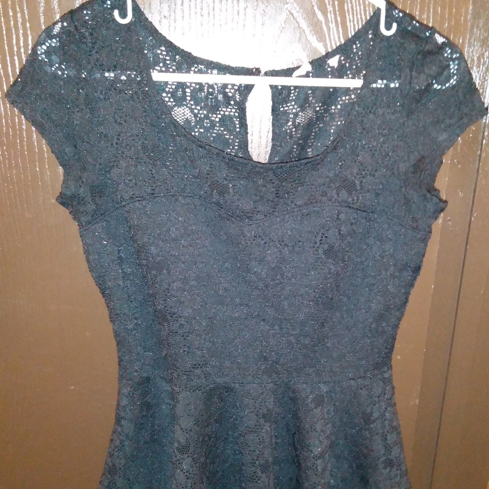 Black See Thru Dressy Shirt